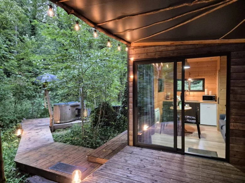 Bain finlandais de nuit Lodge Lacus